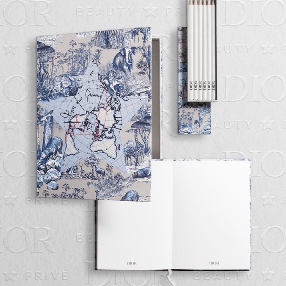 Dior Elegant Blue and White Notebook Collection